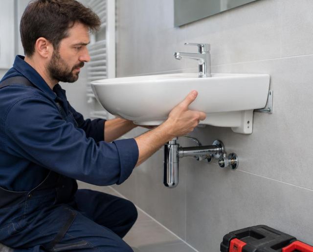 Washbasin Installation